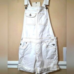 Lucky Brand Girls' Shortall Overall Essie Bella Wash Blue Size 8.